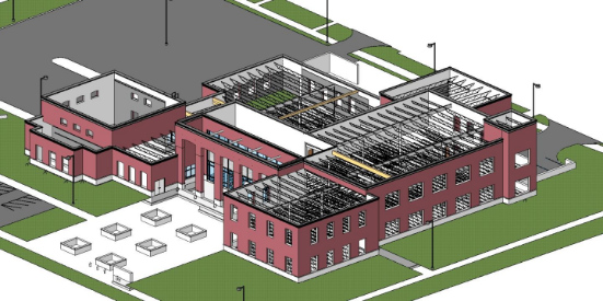 Morris Municipal construction rendering