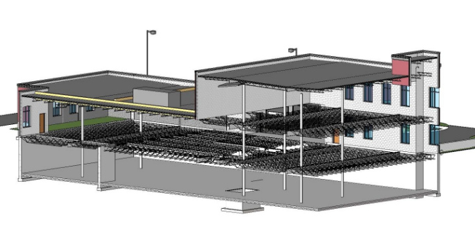 Morris Municipal construction rendering