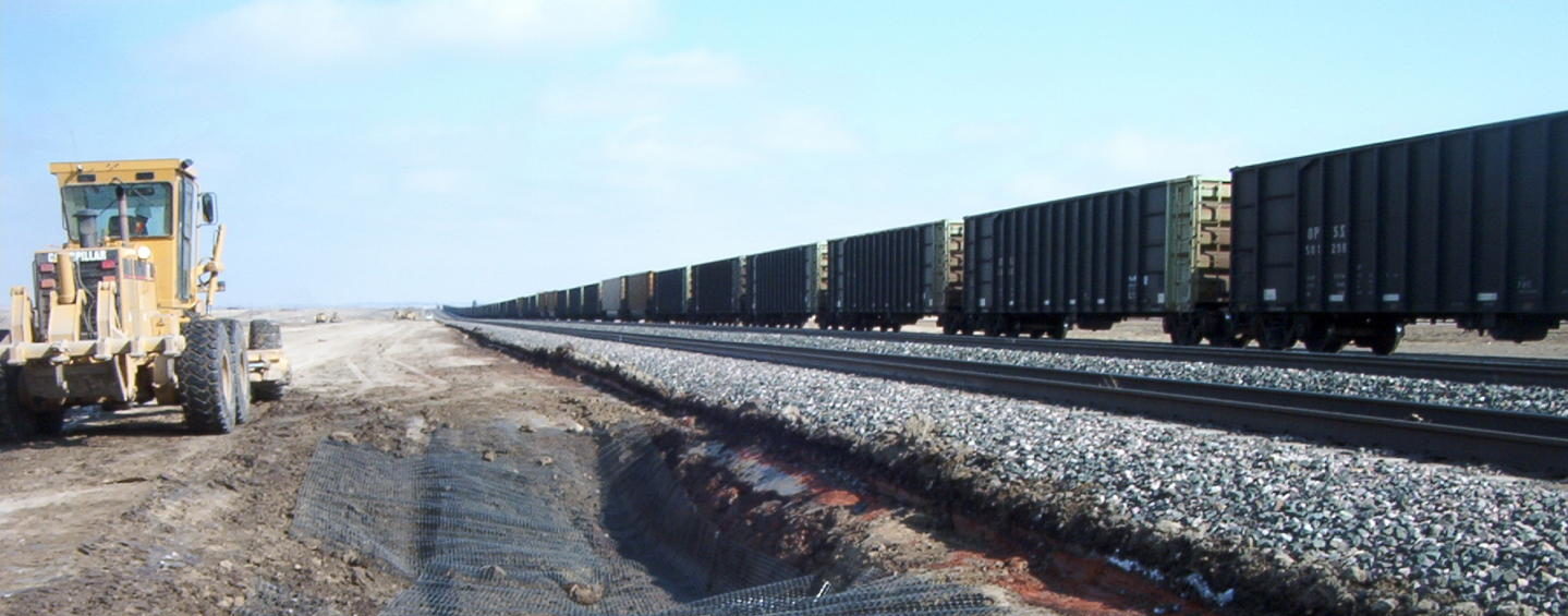Donkey creek railroad construction